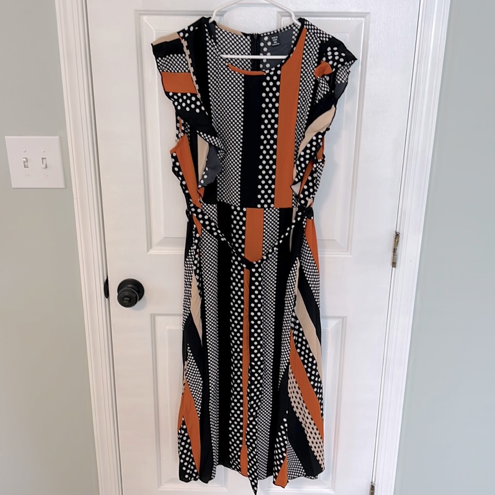 SHEIN Curve (3XL) sleeveless/ruffle sleeve dress